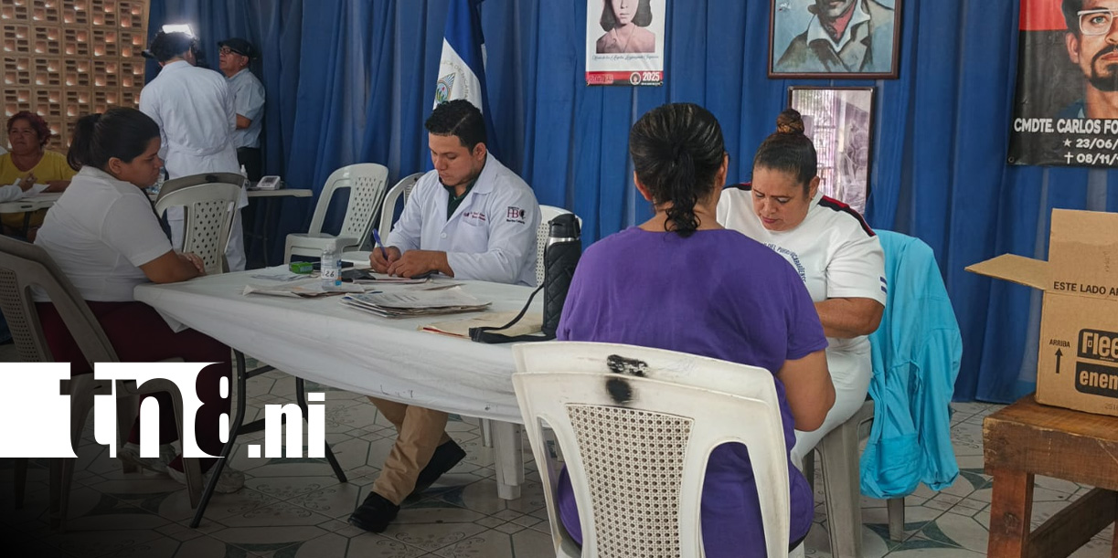 Foto: ‎Mujeres de la Villa Miguel Gutiérrez, en Managua, recibieron atención médica preventiva en feria de salud / TN8