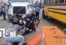 Padre e hijo resultan lesionados tras ser impactados por una rastra en Estelí Foto: Padre e hijo lesionados tras accidente con rastra en Estelí /TN8