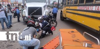 Foto: Padre e hijo lesionados tras accidente con rastra en Estelí /TN8