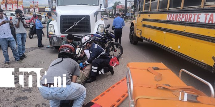 Foto: Padre e hijo lesionados tras accidente con rastra en Estelí /TN8 Foto: Padre e hijo lesionados tras accidente con rastra en Estelí /TN8