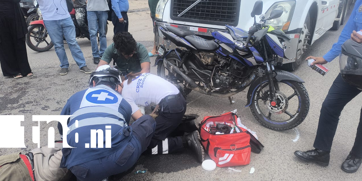 Foto: Padre e hijo lesionados tras accidente con rastra en Estelí /TN8
