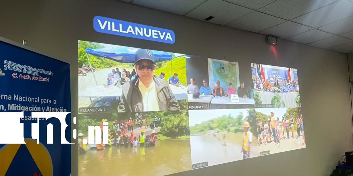 Foto: Sinapred presenta resultados del Segundo Ejercicio Nacional /TN8