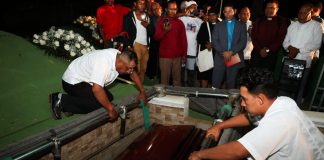 Foto: Con un acto religioso solemne, despiden a Brooklyn Rivera /Cortesía