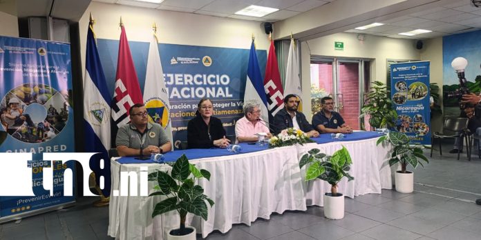 Foto: Sinapred presenta resultados del Segundo Ejercicio Nacional /TN8