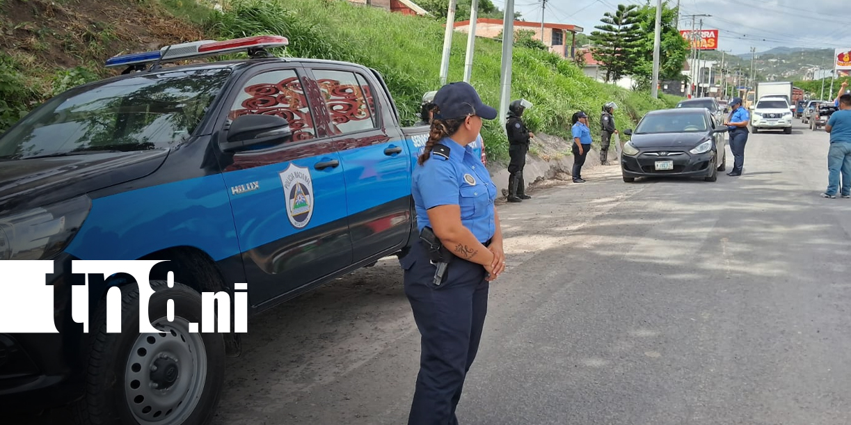 Foto: Policía Nacional refuerza vigilancia en Matagalpa/TN8