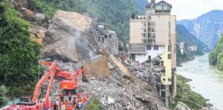 Foto: Aumenta a 11 la cifra de fallecidos por deslizamiento de tierra en China/Cortesía