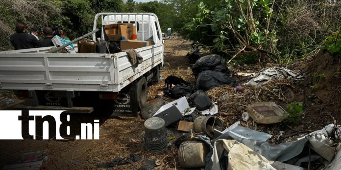 1 Foto: Sorprenden a conductor depositando basura en sitio no autorizado en Ciudad Sandino/TN8