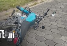 Descuido al volante provoca choque entre motocicletas en Jalapa Foto: Descuido al volante provoca choque entre motocicletas en Jalapa / TN8