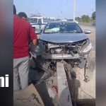 Dos accidentes dejan un motociclista grave y un taxista lesionado en Managua Foto: Dos accidentes dejan un motociclista grave y un taxista lesionado en Managua/TN8