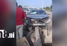 Foto: Dos accidentes dejan un motociclista grave y un taxista lesionado en Managua/TN8