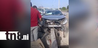 Foto: Dos accidentes dejan un motociclista grave y un taxista lesionado en Managua/TN8