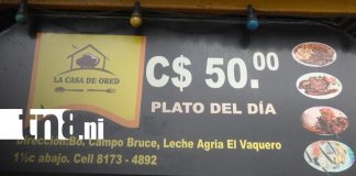Foto: El comedor de Managua que ofrece un “plato solidario” a 50 córdobas / TN8