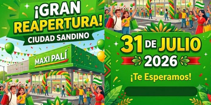 Foto: Reapertura del Maxi Palí de Ciudad Sandino este 31 de julio/Cortesìa Foto: Reapertura del Maxi Palí de Ciudad Sandino este 31 de julio/Cortesìa