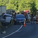 Accidente en ruta 27 deja un muerto y una mujer grave tras choque en Orotina Foto: Accidente en ruta 27 deja un muerto y una mujer grave/Cortesìa