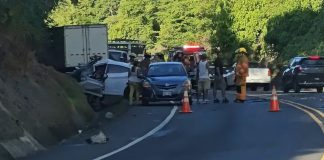 Foto: Accidente en ruta 27 deja un muerto y una mujer grave/Cortesìa