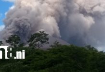 Foto: Volcán Telica sigue expulsando gases y cenizas: autoridades mantienen vigilancia/TN8