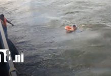 Rescatan con vida a dos pescadores que naufragaron en el lago Cocibolca, Rivas Foto: Activan protocolos de seguridad en Rivas tras rescate de pescadores/TN8