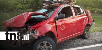 Foto:Violenta colisión en cadena sacude la carretera Managua–Juigalpa/tn8