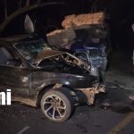 Aparatoso accidente deja daños materiales y una persona con lesiones en Palacagüina Foto: Aparatoso accidente deja daños materiales y una persona con lesiones en Palacagüina/TN8