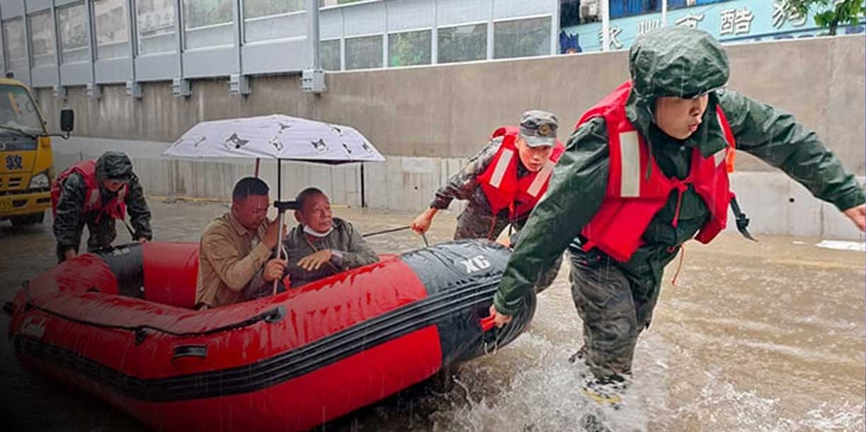 Foto:China en alerta máxima: lluvias extremas amenazan ríos y ciudades/Cortesía