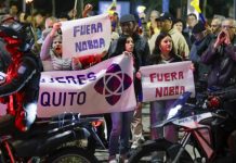 Ecuador vive nueva ola de protestas por la solicitud de revocatoria contra Noboa Foto: Revocatoria contra Daniel Noboa suma protestas y espera decisión del CNE/Cortesìa