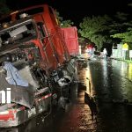 Brutal accidenteentre dos rastras en puente El Lajero deja a motociclista gravemente herido Foto: Accidente entre rastras deja un lesionado en puente El Lajero/TN8
