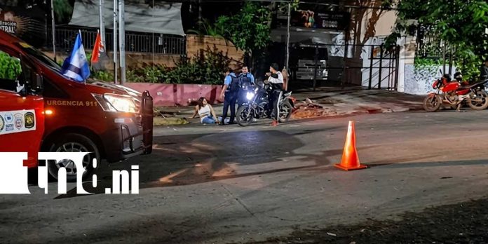 Foto: Accidente deja dos motociclistas lesionados en Managua/TN8