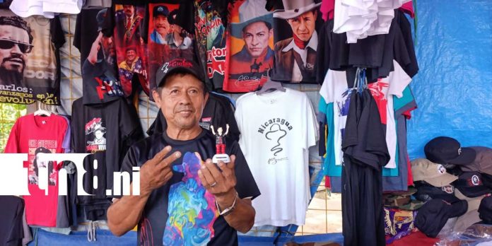 1 Foto: Se disparan las ventas de productos alusivos al 47/19 en Managua / TN8