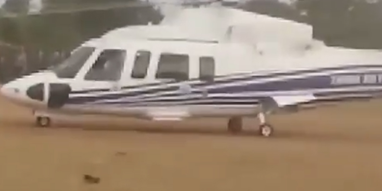 Foto: Helicóptero con vicepresidenta de Zambia sufre accidente/Cortesía