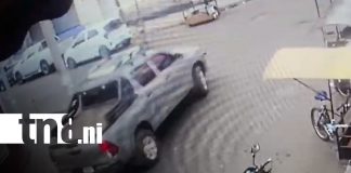 Foto: Impactante video muestra accidente que dejó a una mujer con una fractura en Chinandega/TN8