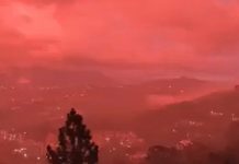 Cielo rojo sorprende a Caracas tras devastadores terremotos en Venezuela Foto: Un cielo rojo encendido impacta a Caracas en medio de la crisis por los sismos/Cortesía
