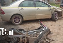 Foto: Accidente en Bilwi deja un motociclista lesionado/TN8