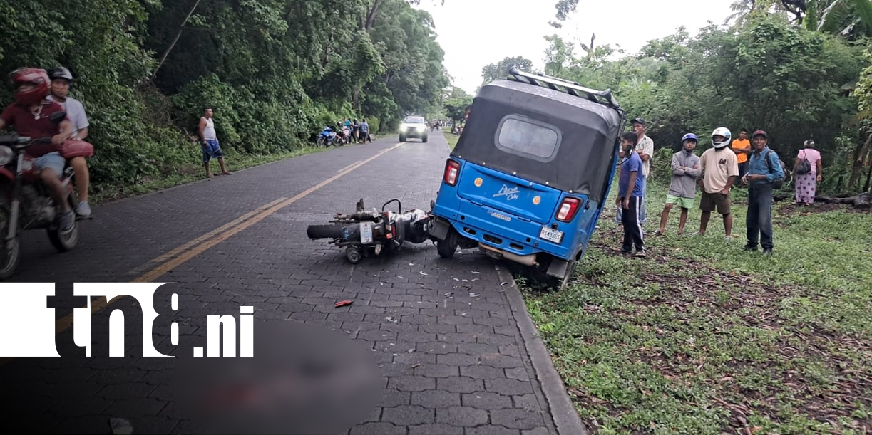 Foto: Motociclista grave tras protagonizar triple colisión en la Isla de Ometepe/TN8