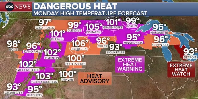 Foto: Calor: más de 100 millones bajo alerta en Estados Unidos/Cortesìa