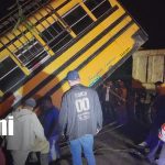 Vuelco de bus deja dos personas fallecidas y varios heridos en San Juan del Río Coco, Madriz Foto: Vuelco de bus y deja dos fallecidos y varios heridos en Madriz/ TN8