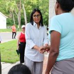 Delcy Rodríguez inspecciona daños en La Guaira