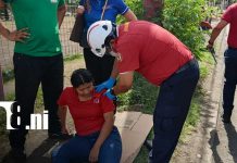En cuestión de minutos, dos accidentes dejan a dos mujeres heridas en Managua Foto: En cuestión de minutos, dos accidentes dejan a dos mujeres heridas en Managua / TN8