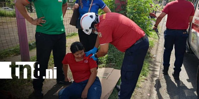 Foto: En cuestión de minutos, dos accidentes dejan a dos mujeres heridas en Managua / TN8
