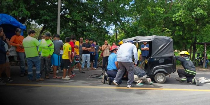 Foto: Mototaxista resulta lesionado tras impactar contra un camión en carretera de Nagarote/tn8