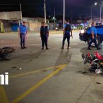 Tres lesionados tras violenta colisión entre motocicletas en Managua Foto: Tres lesionados tras violenta colisión entre motocicletas en Managua/TN8