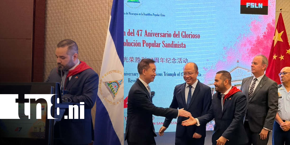 Foto: Nicaragua conmemora la Revolución en China/TN8