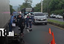 Motociclista muere tras impactar contra camión en la carretera Masaya – Managua Foto: Motociclista muere tras impactar contra camión en la carretera Masaya - Managua/TN8