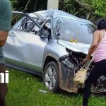 Trágico accidente en Santo Tomás, Chontales deja una mujer fallecida y tres lesionados Foto: Mujer muere en accidente en Santo Tomás, Chontales/TN8