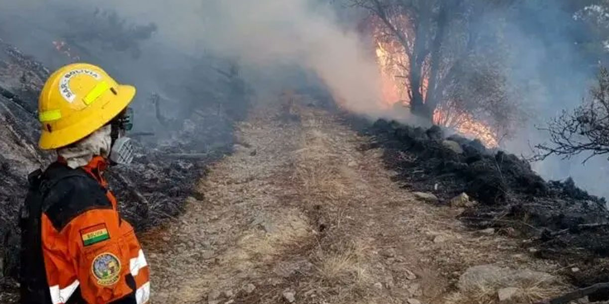 Foto: Bolivia declara desastre en San Lorenzo por incendios forestales fuera de control / Cortesía