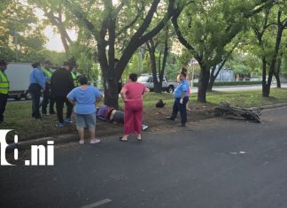 Joven mesero pierde la vida tras accidentarse en motocicleta en la carretera a Masaya Foto: Joven motociclista muere tras estrellarse contra un árbol en carretera a Masaya / TN8