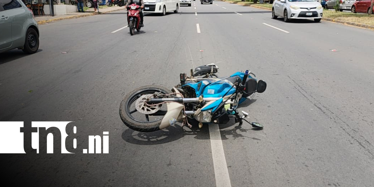 Foto:Insólito accidente en la carretera a Masaya deja a un hombre lesionado/TN8