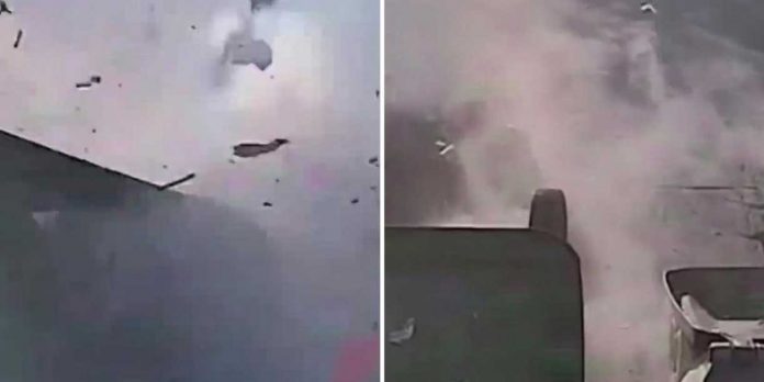 1 FotoImpactante explosión en camión de basura en EE. UU./Cortesía