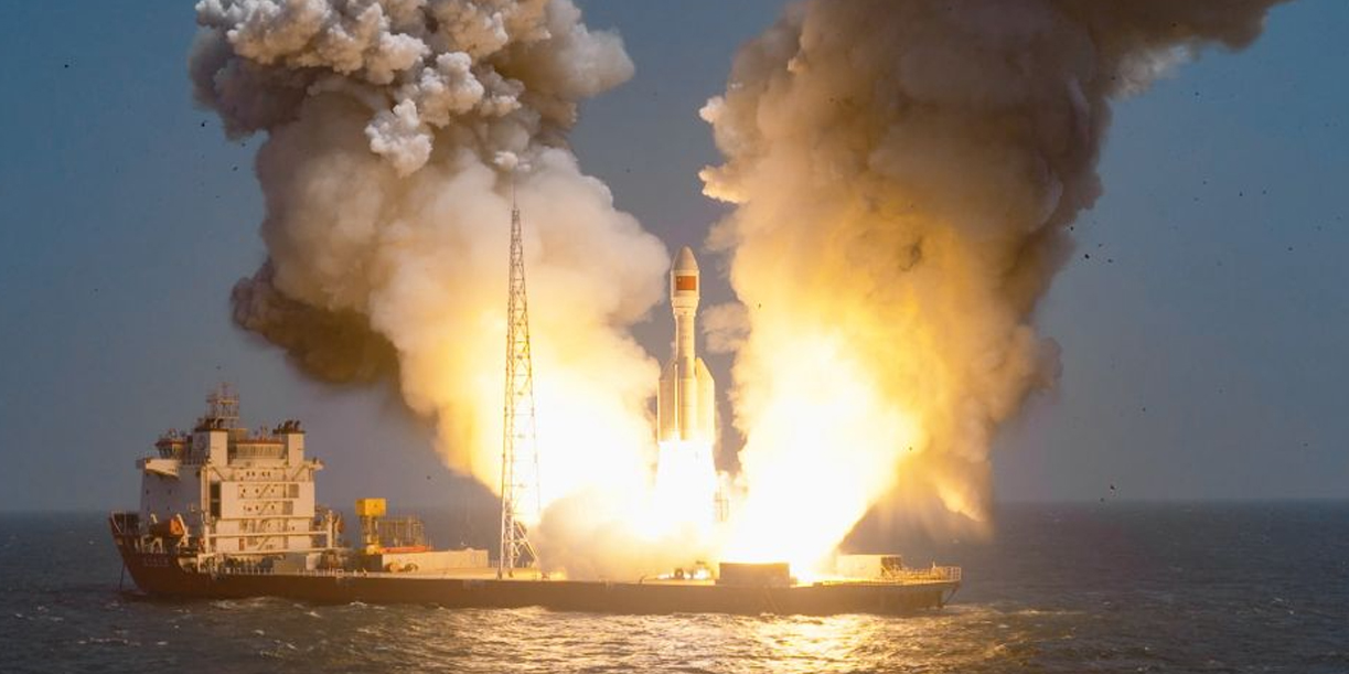 Foto: China sorprende con el histórico lanzamiento del cohete Gravity-1 desde el mar/Cortesìa