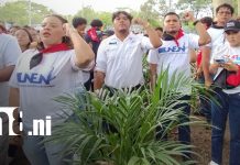Con memoria y orgullo, jóvenes conmemoran el Día Nacional del Estudiante en Nicaragua Foto: Juventud Sandinista conmemora el Día Nacional del Estudiante en homenaje a los Héroes y Mártires/TN8