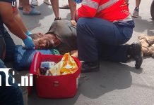 Foto: Accidente deja lesionado a adulto mayor en el Reparto Schick/TN8